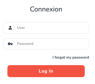 Login screen