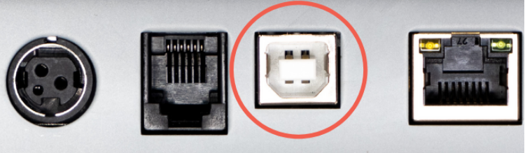 USB Type-B port example