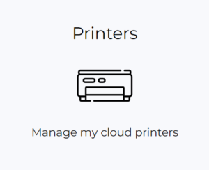 Printers section