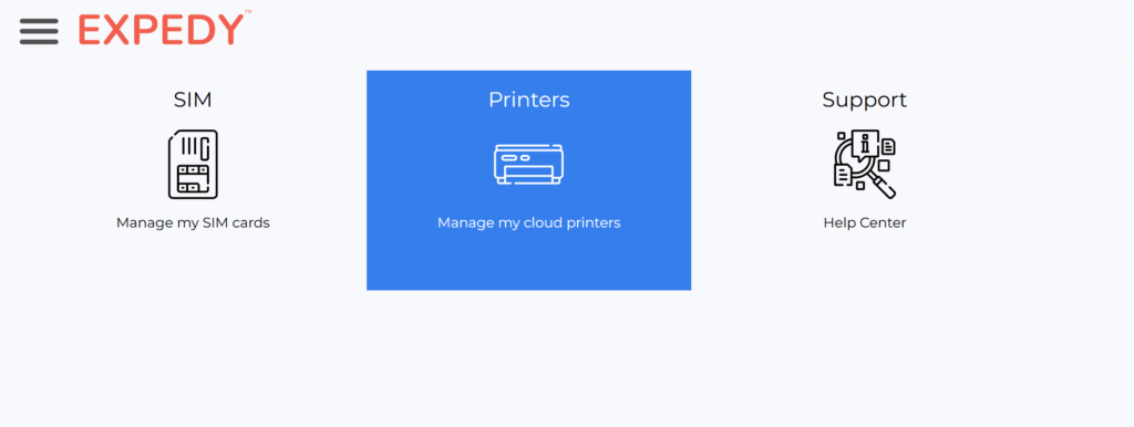 Printers section
