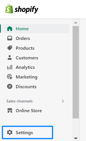 Shopify Settings
